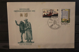 DDR 1981;  Leipziger Frühjahrsmesse 1981, Messebrief; MiNr. 2593-94; ESST - Buste - Usati