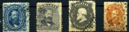 Brasil Nº 25/6, 28/9. Año 1866. - Used Stamps