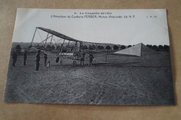 Aviation ,aviateur,l'Aéroplane Du Capitaine Ferber,moteur Antoinette 50 H.P., Ancienne Carte Postale,collection - Aviateurs