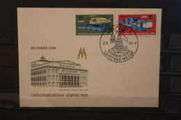 DDR 1969;  Leipziger Frühjahrsmesse 1969, Messekarte; MiNr. 1448-49 - Umschläge - Gebraucht