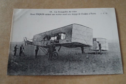 Aviation ,aviateur,Henri Farman Et Son Avion, Ancienne Carte Postale,collection - Airmen, Fliers