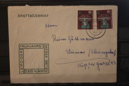 DDR 1967;  Leipziger Frühjahrsmesse 1967, Messebrief; MiNr. 1254 - Briefomslagen - Gebruikt