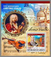 DJIBOUTI 2023 MNH Antonio Vivaldi Composer Komponist Compositeur S/S II - OFFICIAL ISSUE - DHQ2332 - Musique