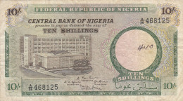 CRBX252 BILLETE NIGERIA 10 SHILLINGS BC - Nigeria