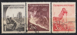 CZECHOSLOVAKIA 709-711,used,falc Hinged - Usines & Industries