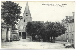 SCORBE CLAIRVAUX - La Mairie Et L'Eglise - Scorbe Clairvaux