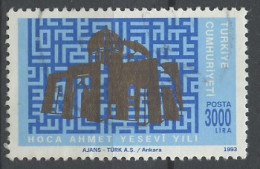Turquie - Türkei - Turkey 1993 Y&T N°2741 - Michel N°2993 (o) - 3000l H A Yesevi - Used Stamps