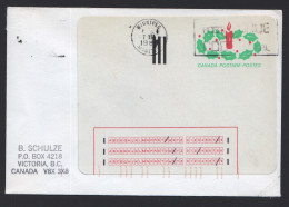 1983  First  «Stick 'N Tic» Used On Winnipeg Cover  Unitrade 1-ST  - Storia Postale