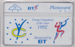 BT 20 Unit  - 'Young Consumers 1992'  Mint - BT Commemorative Issues