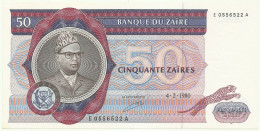Zaïre - 50 Zaïres - 4.2.1980 - Pick 25.a - Sign. 5 - ( 190 X 94 ) Mm - Mobutu - Zaire