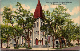 Florida St Petersburg First Congregational Church 1955 Curteich - St Petersburg