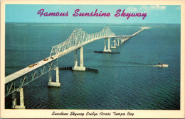 California St Petersburg Sunshine Skyway Bridge Across Tampa Bay - St Petersburg