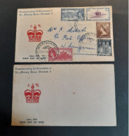 June 1953 Commemorating The Coronation Of Her Majesty The Queen Elizabeth 11 - Lettres & Documents