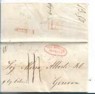 PORTUGAL 004 / Lissabon 11. November  1837 Nach Genua Via De Mare Ponestre - ...-1853 Prephilately