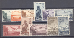 Italie  -  Afrique Orientale  -  Avion  :  Yv  1...13  *   11 Valeurs - Africa Oriental Italiana