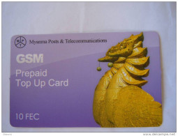 Myanmar Birmanie Burma Birma Hinta (bird) Elite Tech 10 FEC Mobile GSM Prepaid TOP UP Card EXP: No Date - Myanmar