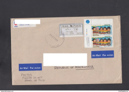 CANADA, COVER, MAIL POST, LABEL, REPUBLIC OF MACEDONIA  (008) - Lettres & Documents