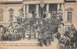 71-AUTUN- 30 AOÛT 1919, RECEPTION DU 29e DE LIGNE ON ACCLAME LE REGIMENT QUI ARRIVE SUR LA PLACE DU CHAMP - Autun