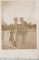 Andrézieux Bouthéon * Carte Photo * Le Pont Après L'inondation - Andrézieux-Bouthéon