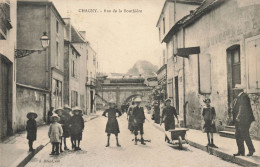 Chagny * Rue De La Bouthière * Buvette * Passage Train Ligne Chemin De Fer * Au Dos CACHET Militaire Régiment - Chagny