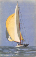 ILLUSTRATEUR - HAFFNER - MARINE - YACHT DE LA GRANDE CLASSE - LIGUE MARITIME ET COLONIALE - Haffner