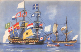 ILLUSTRATEUR - HAFFNER - MARINE - LE GRAND PAVOIS, JOUR DE FETE - LIGUE MARITIME ET COLONIALE - Haffner