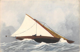 ILLUSTRATEUR - HAFFNER - MARINE - YACHTS AU BAS RIS - LIGUE MARITIME ET COLONIALE - Haffner