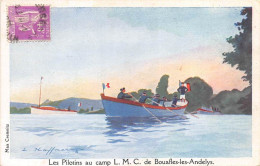 ILLUSTRATEUR - HAFFNER - MARINE - "LES PILOTINS AU CAMP L.M.C., BOUAFLES LES ANDELYS" - LIGUE MARITIME ET COLONIALE - Haffner