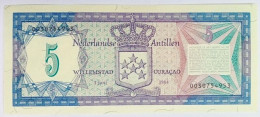 Netherlands Antilles (Curaçao) 5 Guilders 1984 - Other - Oceania