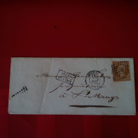 LETTRE SEDAN POUR ST MENGES CACHE APRES LE DEPART - 1849-1876: Klassieke Periode