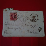 LETTRE MONS POUR BASTIA CORSE MAISON AGOSTINI CACHET PD NOIR - Altri & Non Classificati