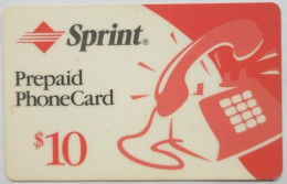 USA Sprint $10 Prepaid Phonecard - Telephone - Sprint