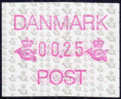 Danmark Denmark / 1990 / ATM 1 / Postembleme / 0,25 ** Automatenmarken Vending Machine Stamps Frama - Timbres De Distributeurs [ATM]