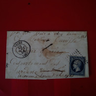 LETTRE REIMS POUR IGES ACCUMULATION DE CACHET - 1849-1876: Klassieke Periode