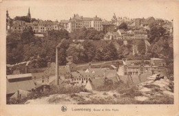 LUXEMBOURG - La Ville Basse Du Grund Et La Ville Haute - Carte Postale Ancienne - Luxemburg - Stad