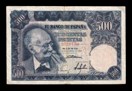 España Spain 500 Pesetas Mariano Benlliure 1951 Pick 142 Sin Serie Mbc Vf - 500 Pesetas