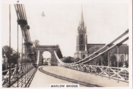 Bridges Of Britain 1938 - Senior Service Photo Card - M Size - RP - 30 Marlow Bridge, Buckinghamshire - Wills