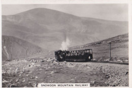 British Railways 1938 - Senior Service Photo Card - M Size - RP - 14 Snowden Mountain Railway - Wills