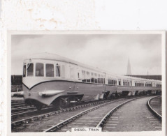 British Railways 1938 - Senior Service Photo Card - M Size - RP - 12 LMS Diesel Engine - Wills