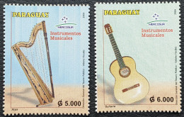 Paraguay, 2006, Mi 5004-5005, Mercosur - Musical Instruments, Harp + Guitar, 2v, MNH - Musique