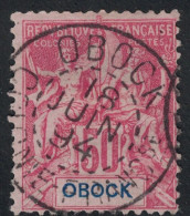 OBOCK - N°42 - OBLITERE OBOCK COLONIE FRANCAISE EN NOIR - COTE 28€. - Usados