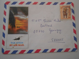 Polynesie Française , Carte De Mahina 1985 Pour Geuingey - Storia Postale
