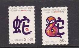 Christmas Island   2013 Year Of The Snake Set MNH - Christmas Island