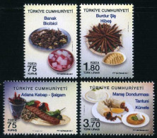 Türkiye 2017 Mi 4361-4364 MNH Regional Cuisines Of Turkey - Mediterranean Dishes,  Food, Gastronomy, Fruit - Alimentation