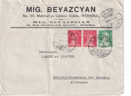 TURQUIE LETTRE DE GALATA 1939 - Storia Postale