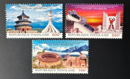 Togo 2012 Mi. ? 40ème Anniversaire Diplomatic Relations Diplomatiques Chine China 3 Val. - Unused Stamps