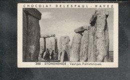 STONEHENGE Great Britain Chromo/photo Pub: Delespaul-Havez  Bien 65 X 40 Mm 2 Scans - Andere & Zonder Classificatie