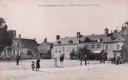 La Guerche - Place Marché - Hotel De Ville   - Cachet Regiment D'Artillerie Hippomobile  -  CPA°Rn - La Guerche Sur L'Aubois