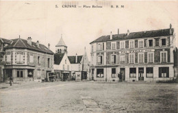 91 - CROSNES - S21130 - Place Boileau - Vins Tabac Café - Crosnes (Crosne)