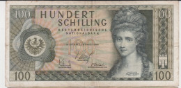 Austria 100 Schilling 1969 Pick 146, Angelika Kauffmann, Banknote A-series - Autriche